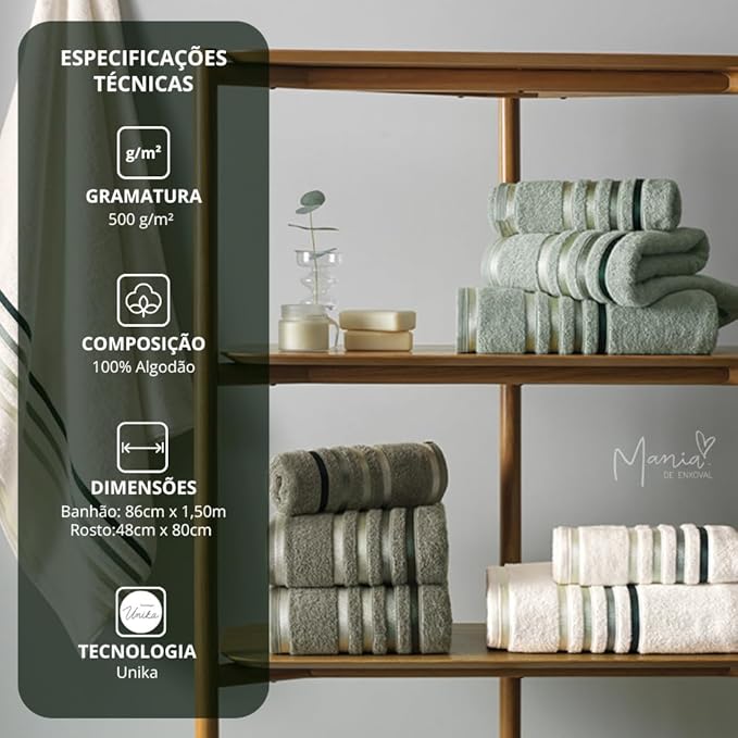 Jogo De Toalhas Banhão Karsten 